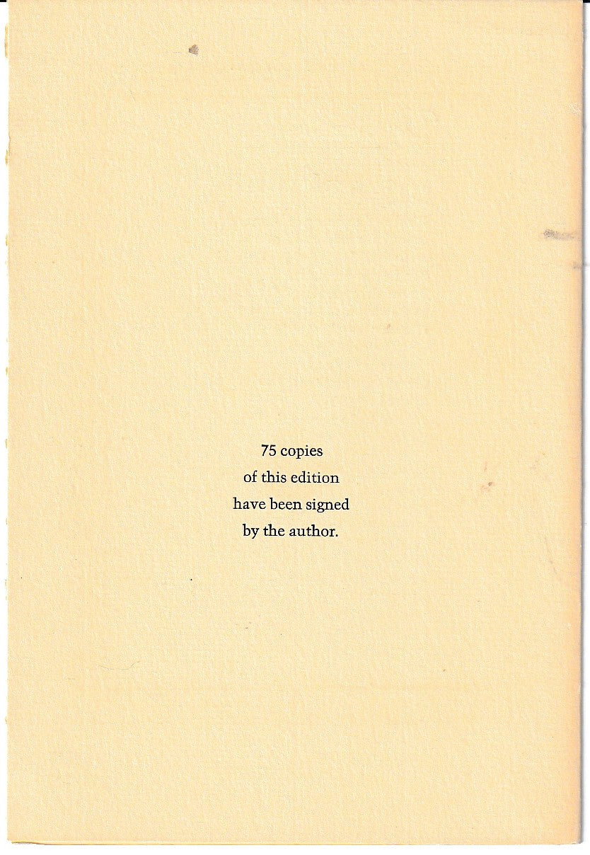 What They Want: Broadside Booklet by Charles Bukowski