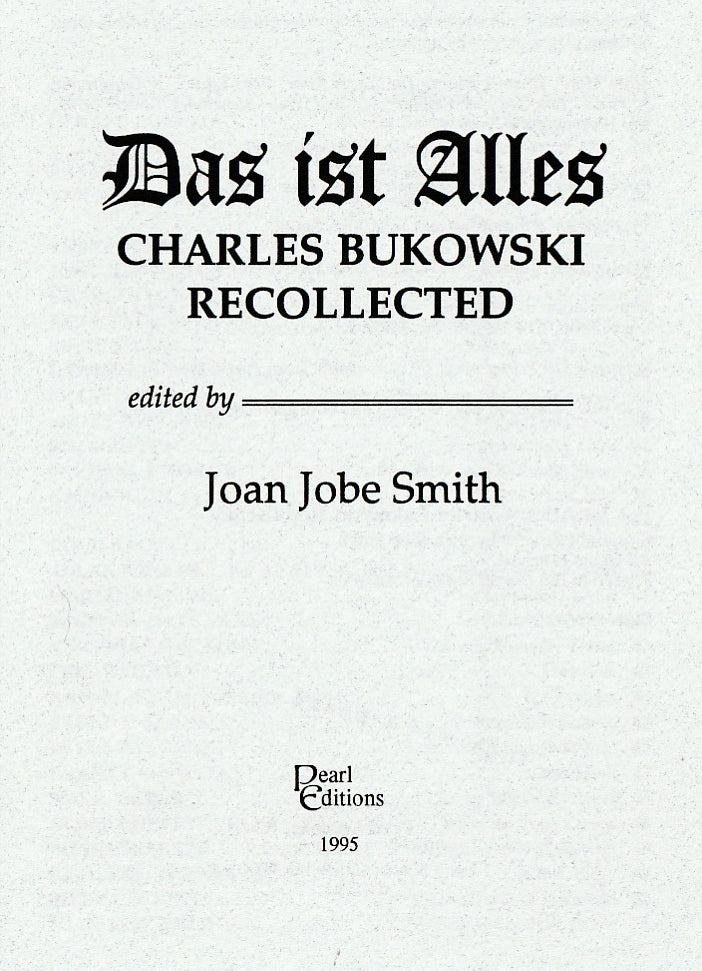 First, Limited Edition (#162/200) Drawings Plus Two Uncollected and Seven First Appearance Charles Bukowski Poems