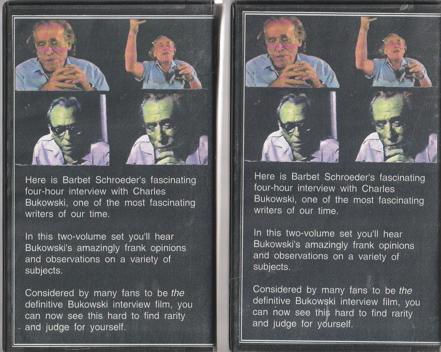 The Charles Bukowski Tapes on VHS by Barbet Schroeder