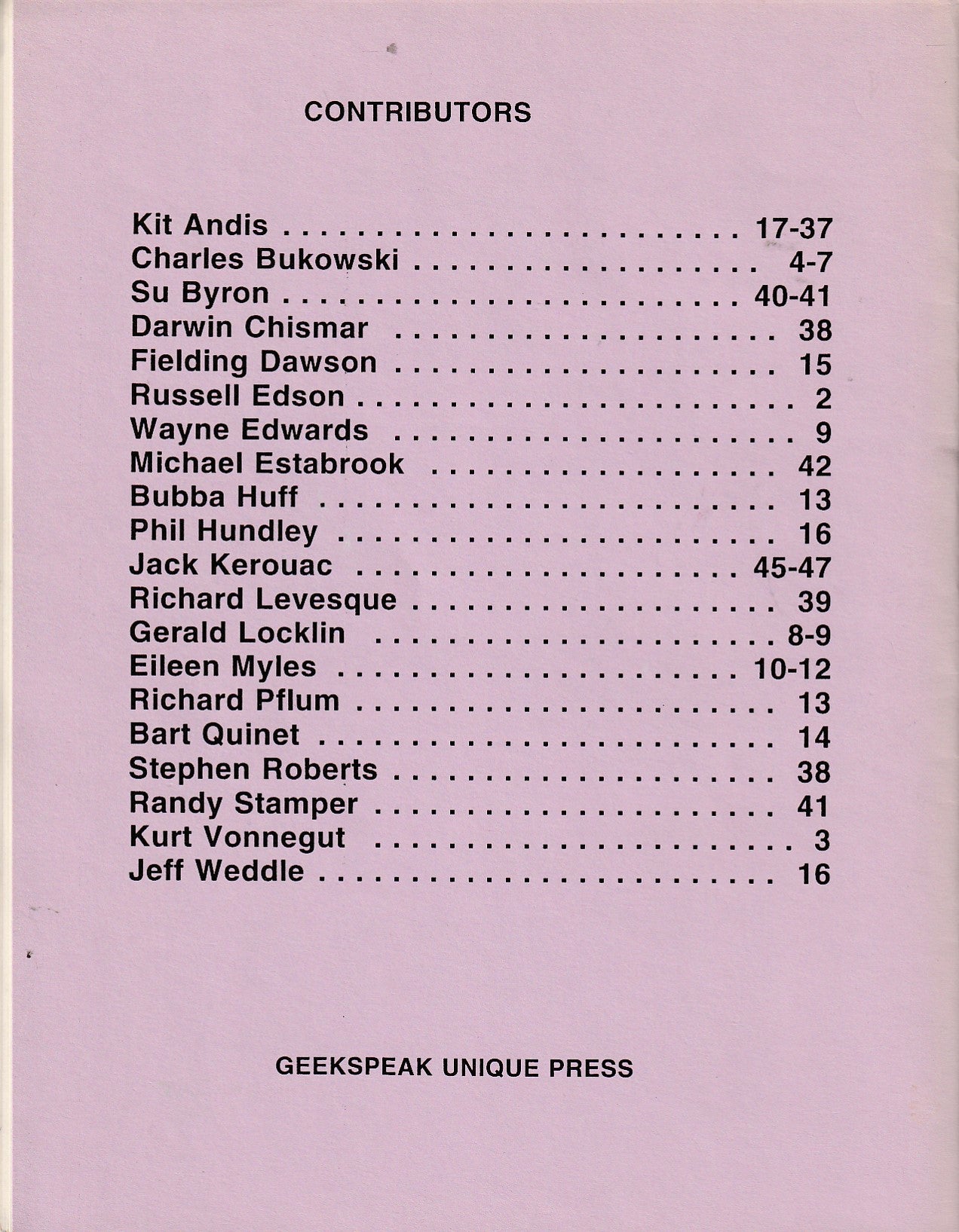 PlopLop No. 3&4: Two Uncollected Poems (Four Total) by Charles Bukowski