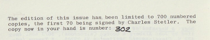Wormwood Review 90 #302/700 — 1 Poem by Charles Bukowski