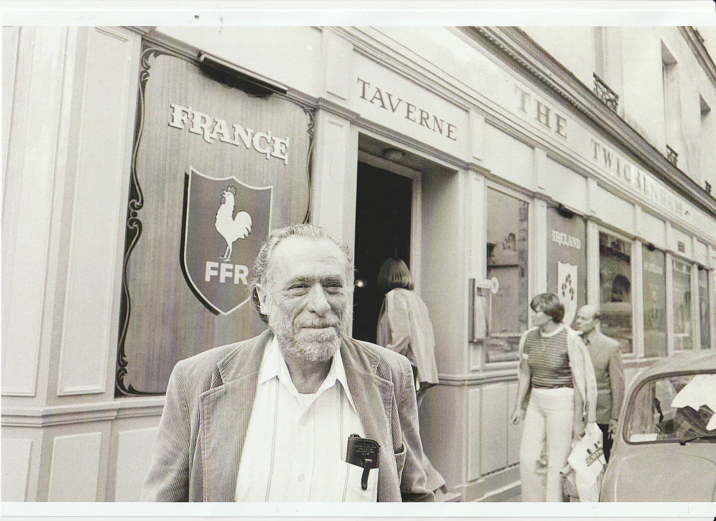 Photograph of Charles Bukowski in France