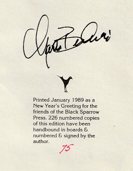 If You Let Them Kill You, They Will – Signed by Charles Bukowski #75/226