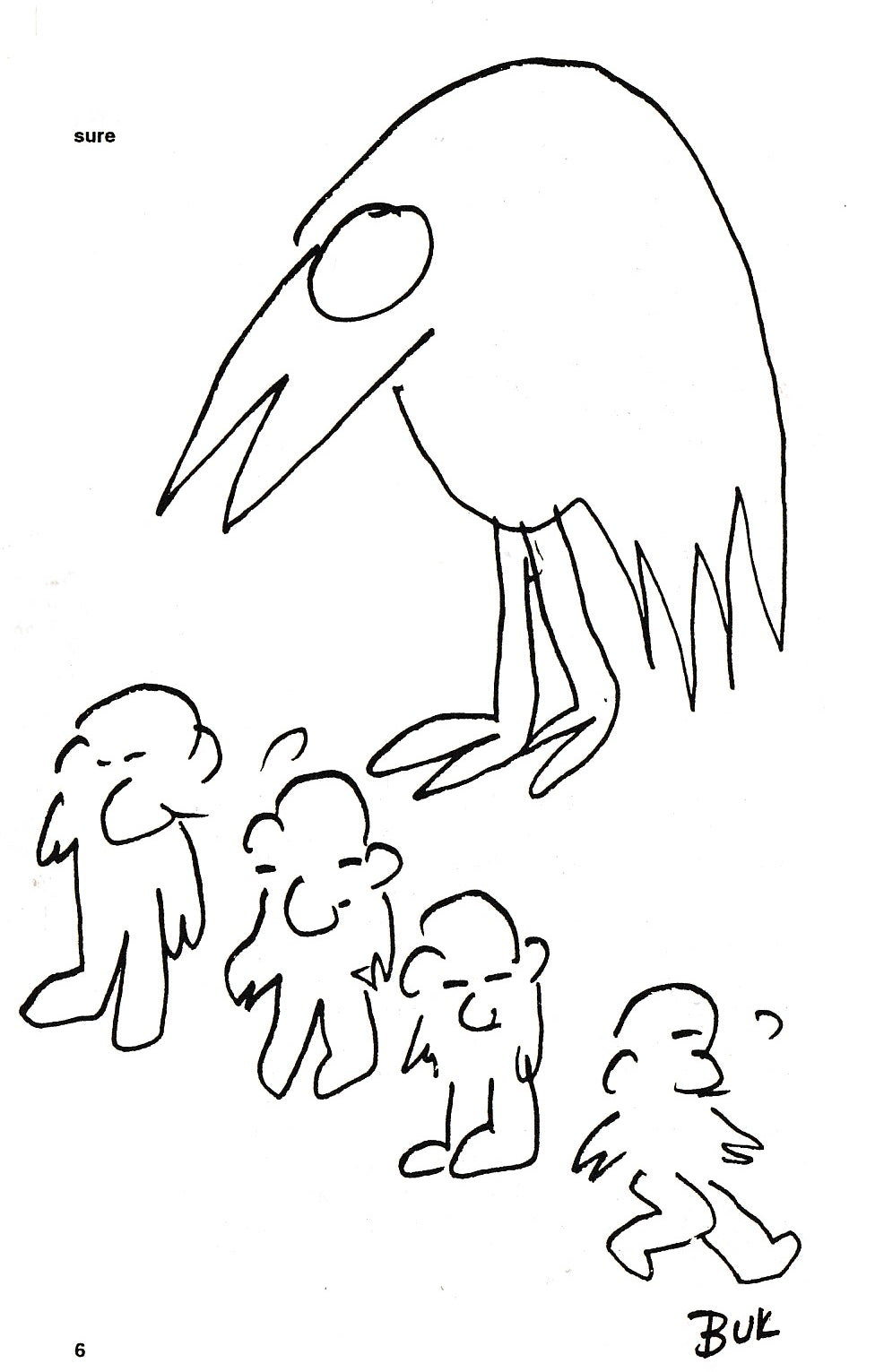 Sure #4: Charles Bukowski Drawings, Painting, and Articles