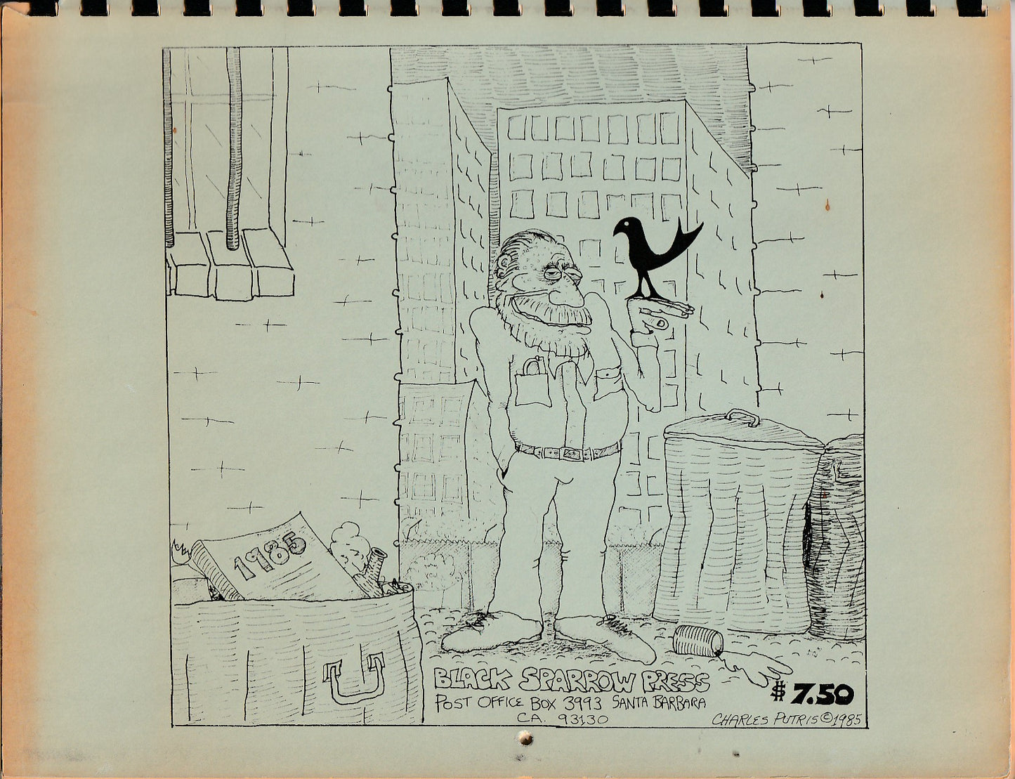 Charles Bukowski Calendar – Signed and Hung at Red Stodolsky’s Baroque Book Store