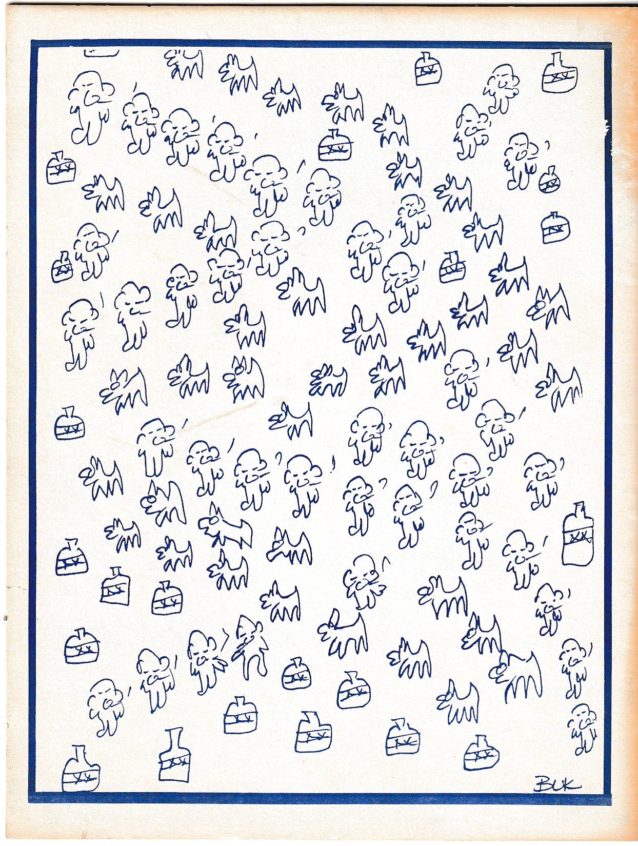 The Moment 13 – Cover Drawings and First Appearance Poem by Charles Bukowski