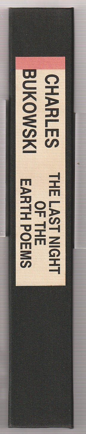 The Last Night Of The Earth Poems: First Edition Inscribed by Charles Bukowski