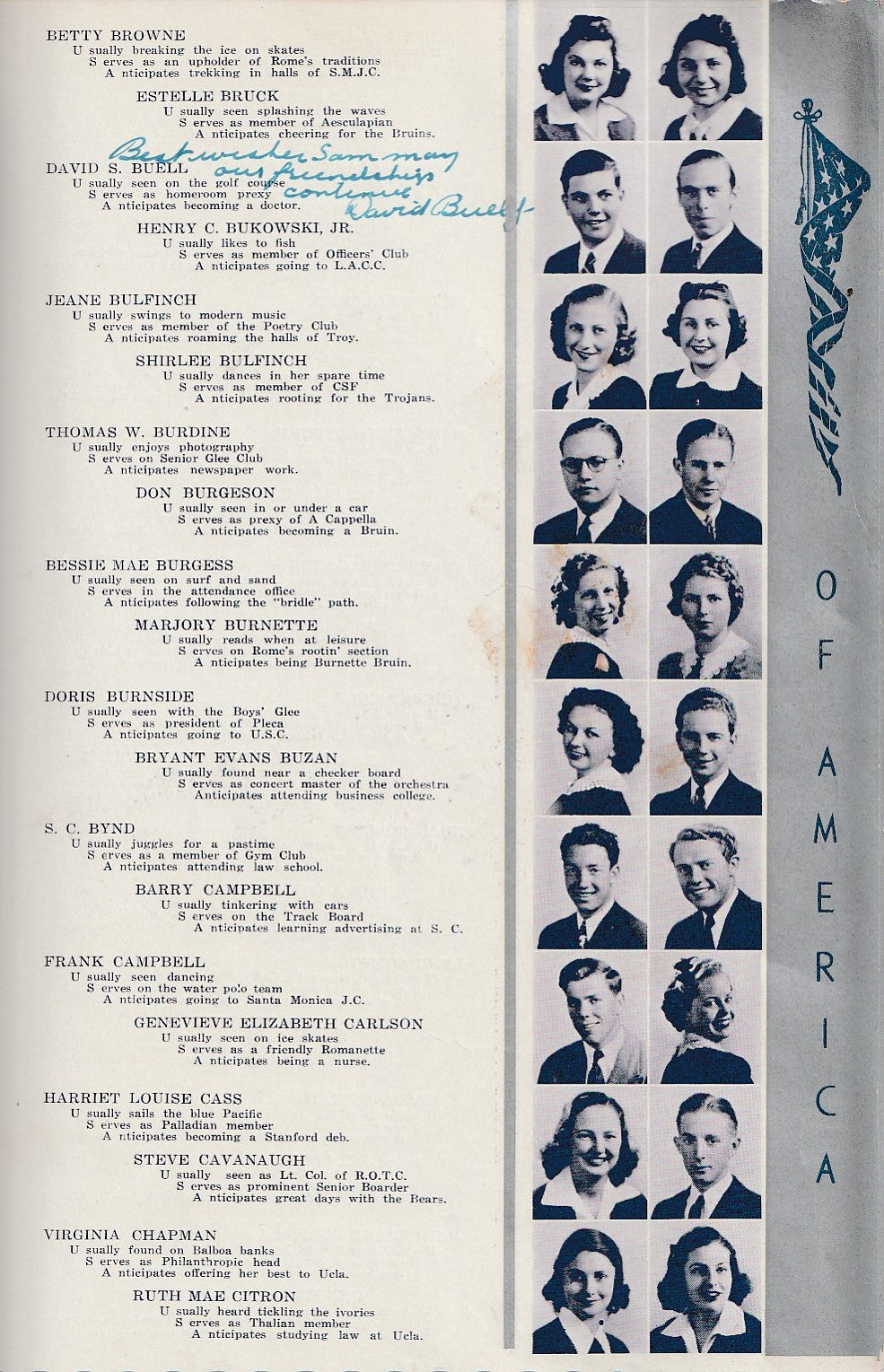 Ham on Rye: First Edition Paperback with Charles Bukowski 1939 Yearbook