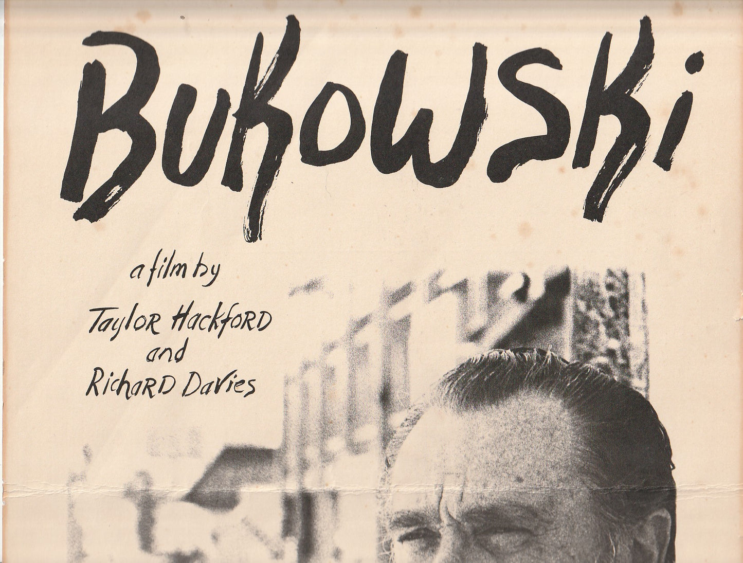 Promotional Poster for “Bukowski” -- 1973 Film by Taylor Hackford