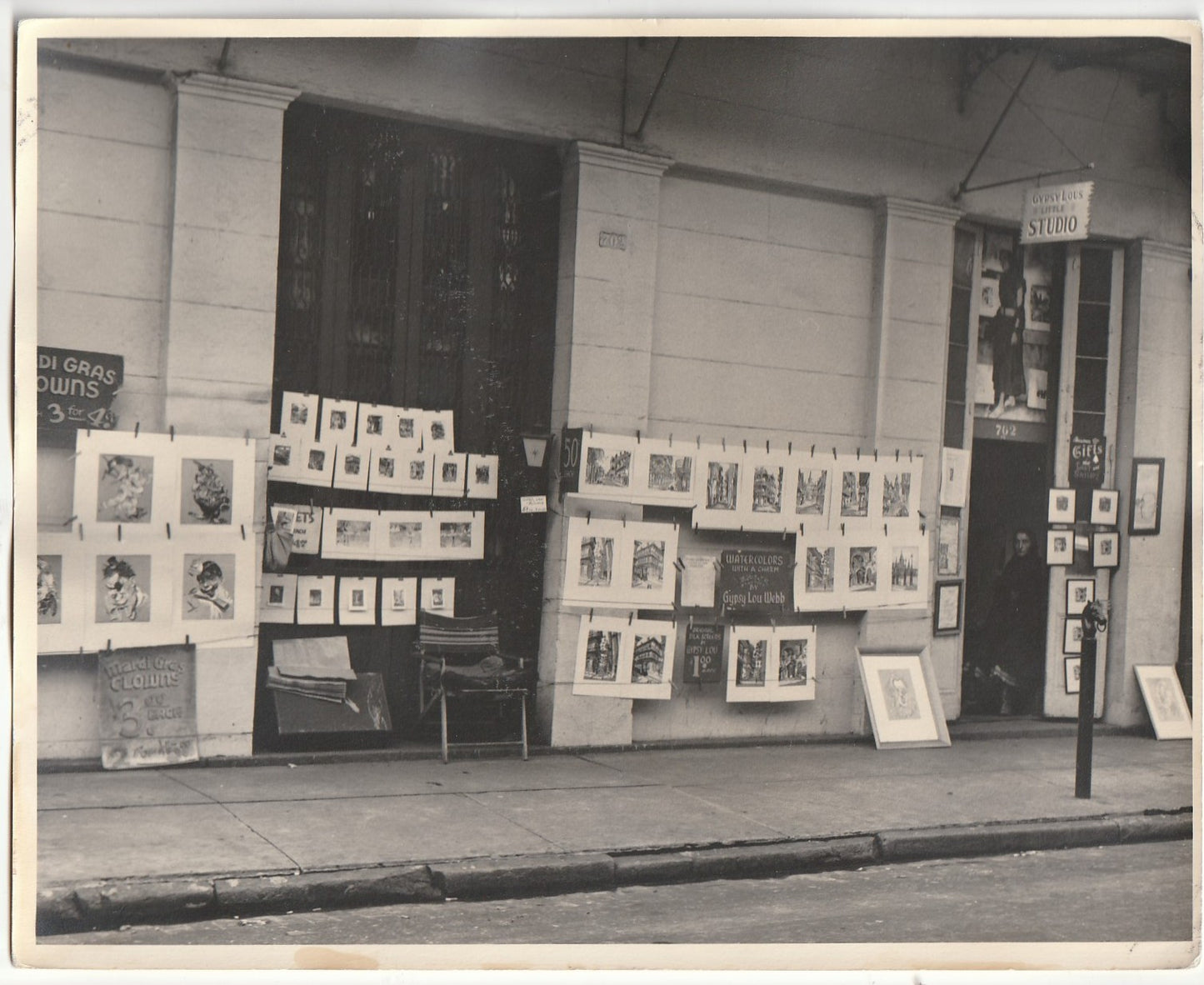 Original Print of Gypsy Lou Webb’s Studio in New Orleans (LouJon Press)