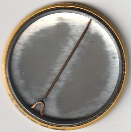 Black Sparrow Press Button Featuring Charles Bukowski Portrait by Robert Crumb