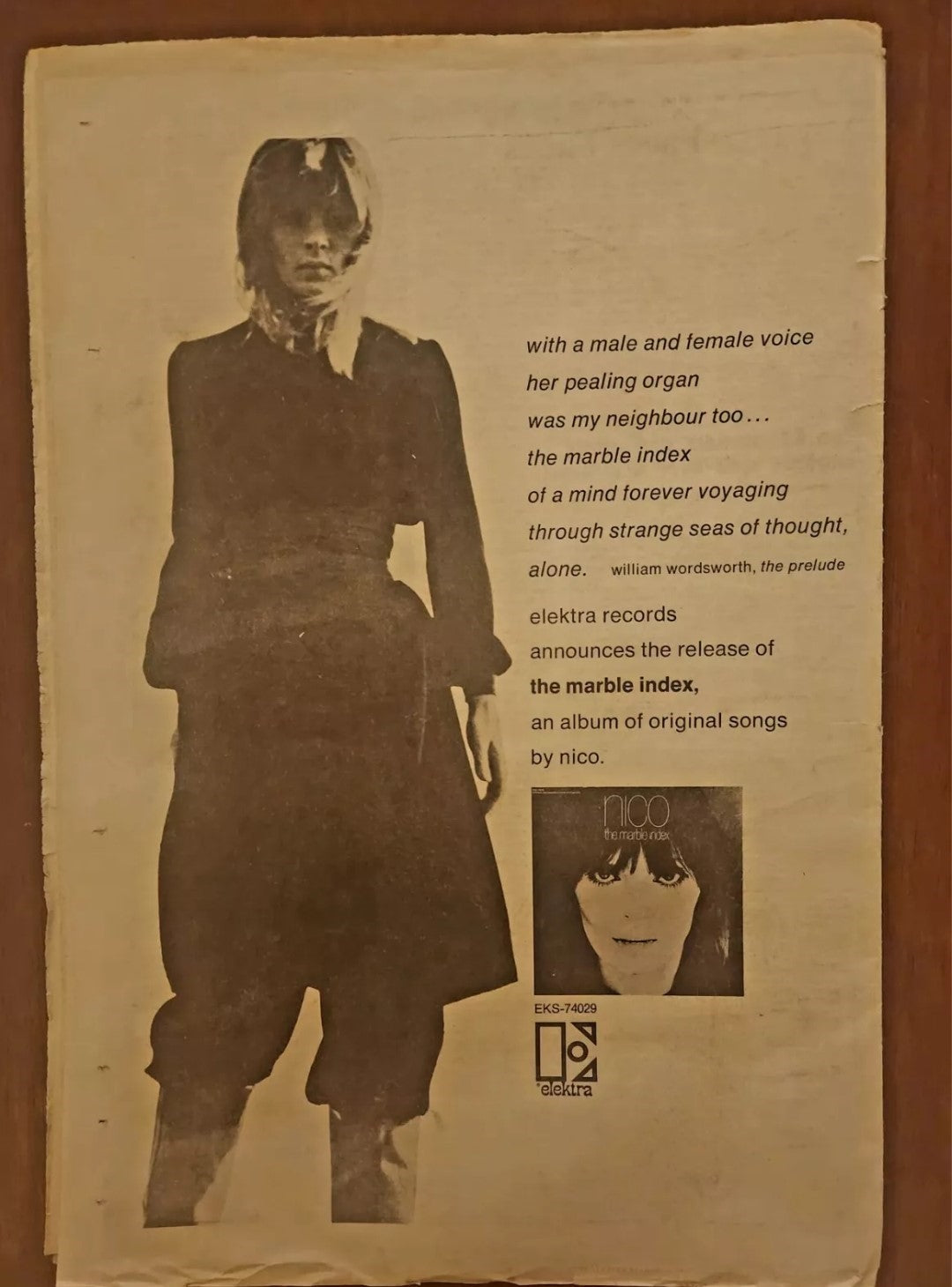 Notes of a Dirty Old Man Column in the New York Free Press (December 5, 1968)