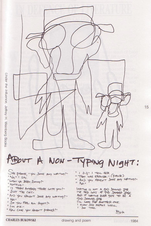 Frank Vol. 1, No. 4 – One Uncollected Poem and Drawing (1985)