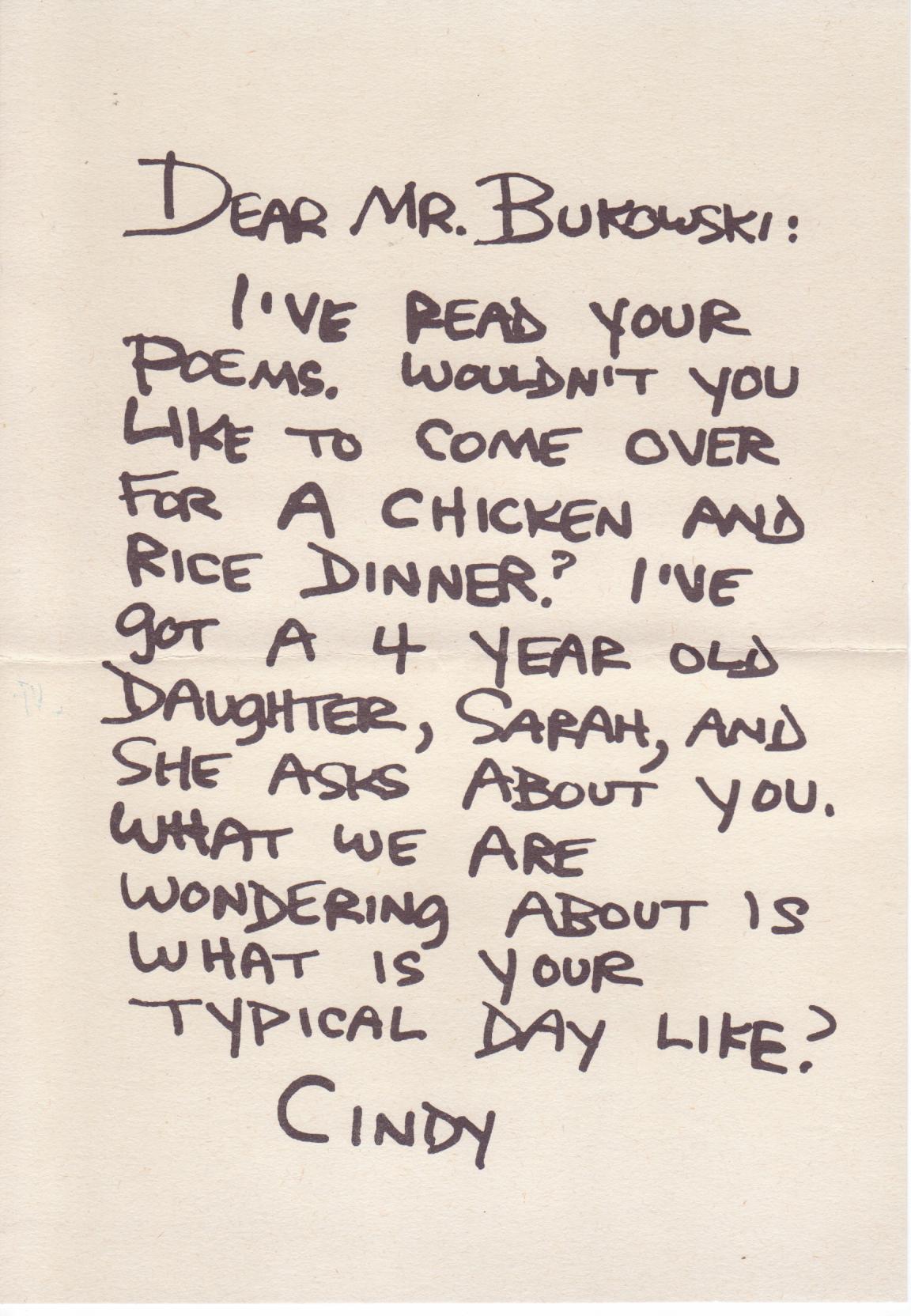 Dear Mr. Bukowski: German Limited Edition (1/100), Drawings by Charles Bukowski