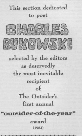 The Outsider #3: Signed by Charles Bukowski w/ Custom Box