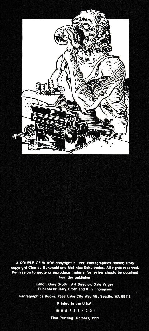 A Couple of Winos: Graphic Short Story by Charles Bukowski