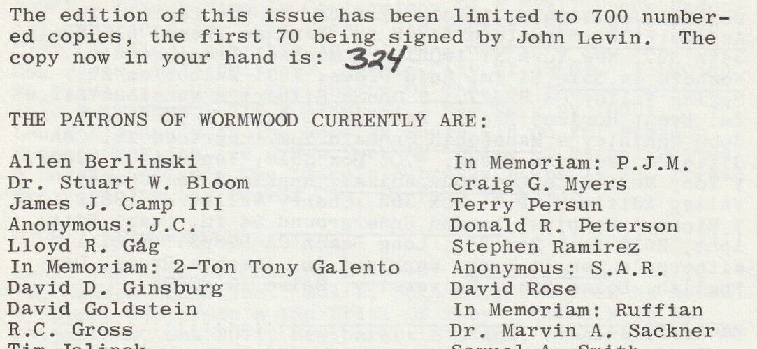 Wormwood Review 121 #324/700 -- Two Uncollected Poems by Charles Bukowski (1991)