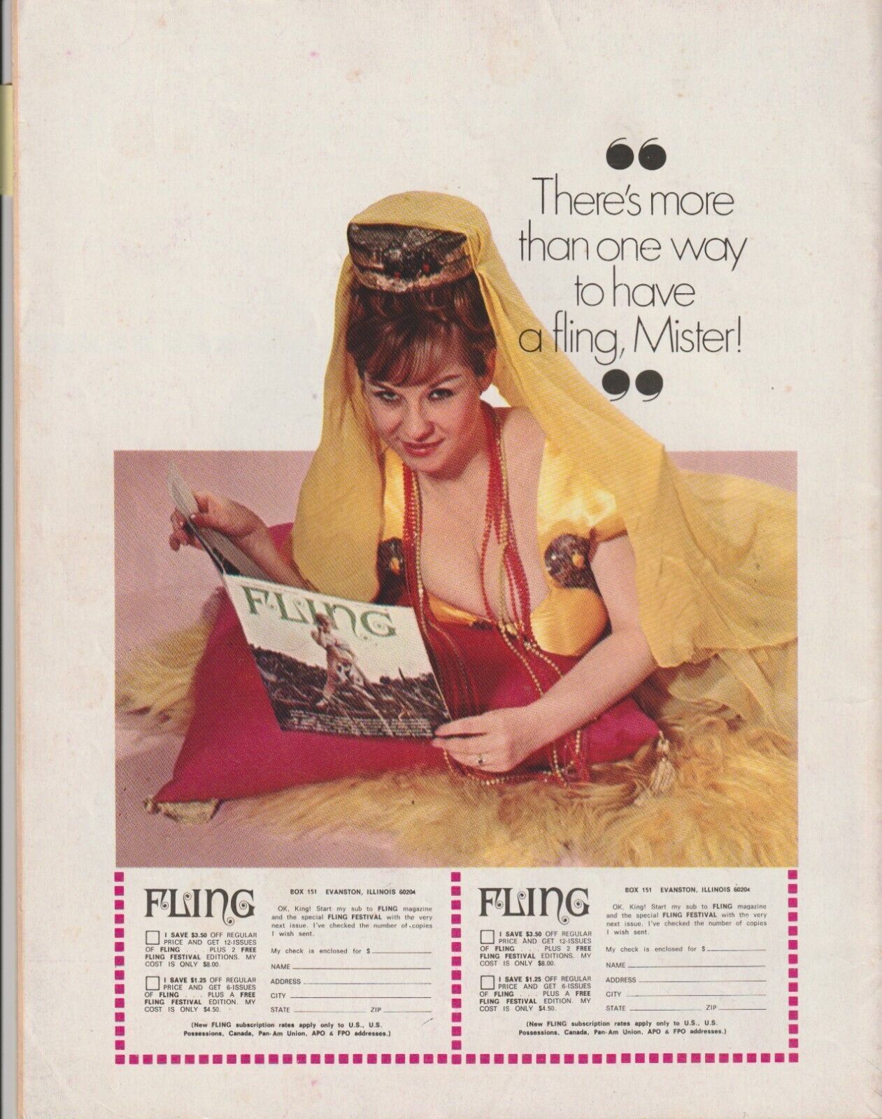Fling September 1970 -- Uncollected Short Story by Charles Bukowski: The Inquisitor (1970)