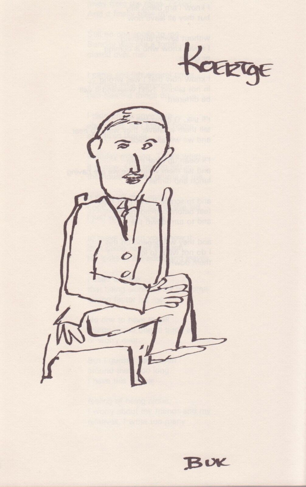 Six Poets -- Six Great Drawings by Charles Bukowski (1979)