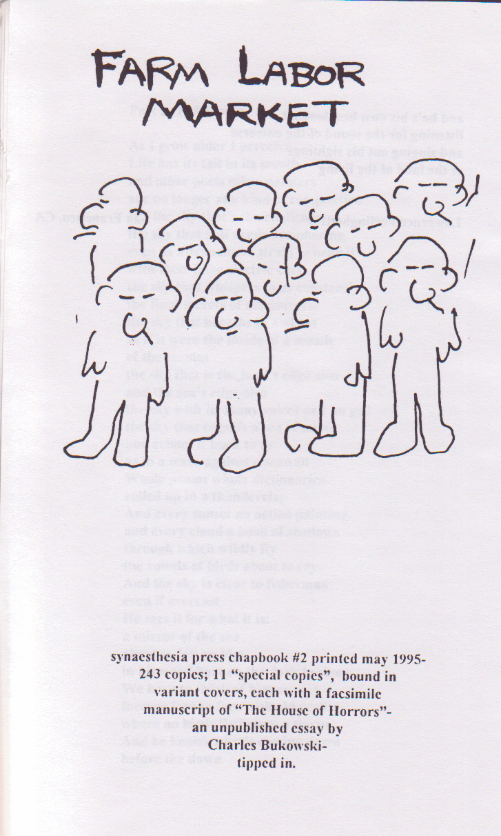 Limited Edition (186/243) Charles Bukowski Drawings and Essay