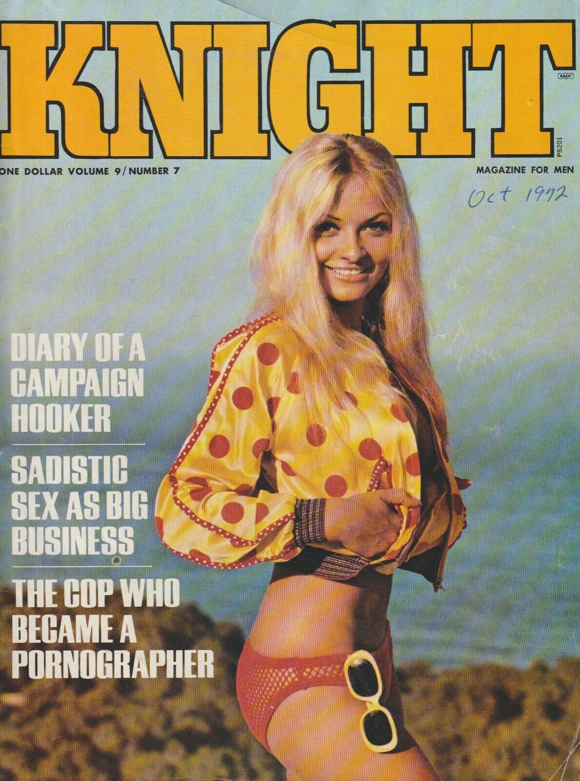 Knight Octorber 1972 -- First Appearance of Charles Bukowski: Henry Miller Lives In Pacific Palisades And I Live On Skid Row, Still Writing About Sex (1972)