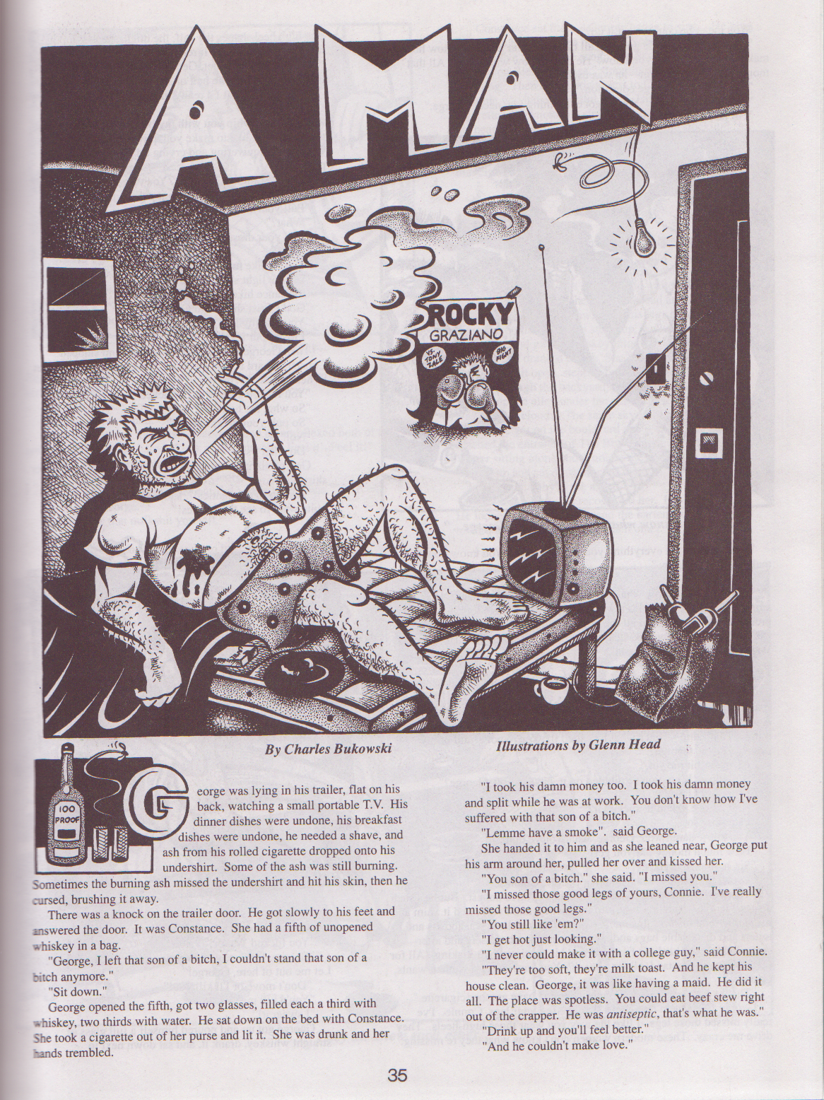 Snake Eyes #1 -- Illustrated Short Story by Charles Bukowski