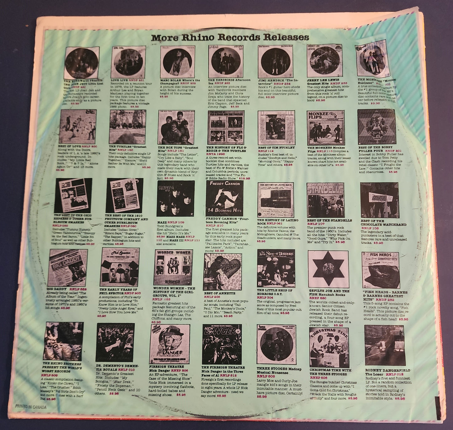 Neighborhood Rhythms Vinyl LP with “I Don't Need A Cleopatra” read by Charles Bukowski