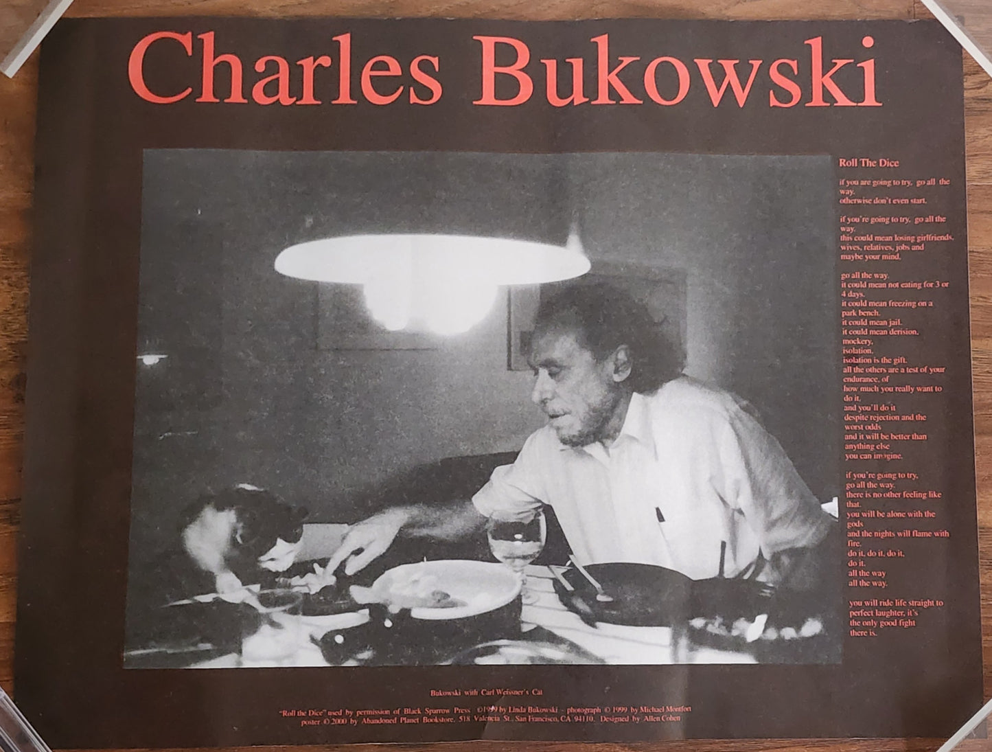 Poster/Broadside Featuring “Roll The Dice”