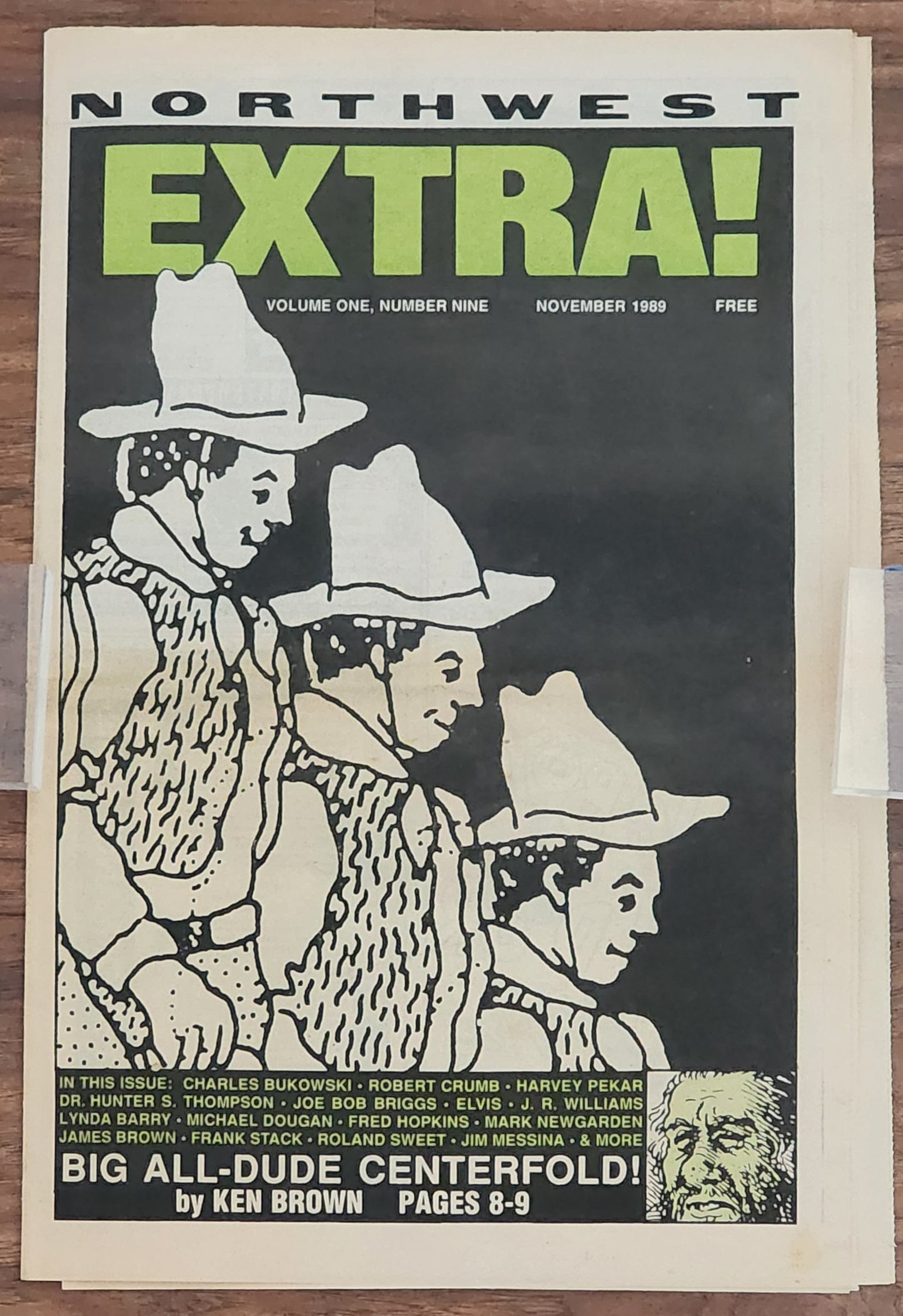 Northwest Extra! November 1989 – First Appearance Bukowski Poem, Hunter S. Thompson Column