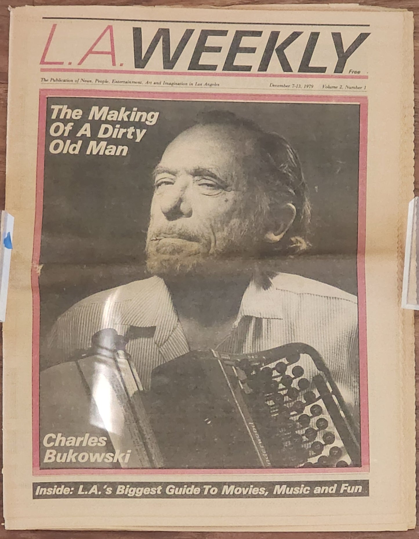 L.A. Weekly December 7, 1979 – Bukowski Photos, Poems, Critical Analysis