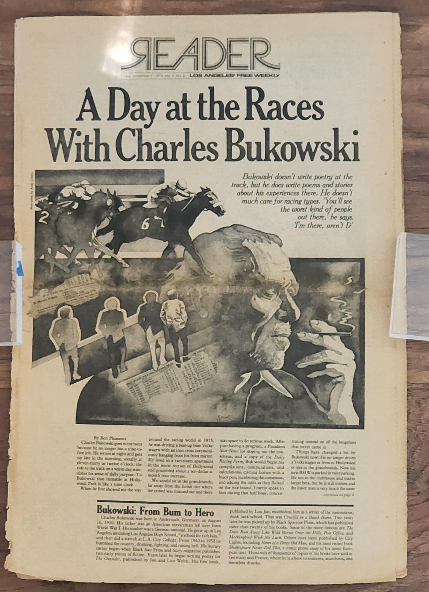 Reader, December 7, 1979 – A Day at the Races with Charles Bukowski