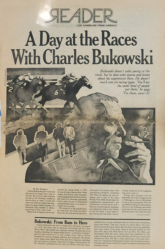 Reader, December 7, 1979 – A Day at the Races with Charles Bukowski