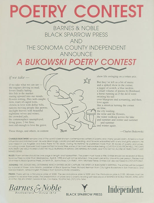 A Charles Bukowski Poetry Contest II