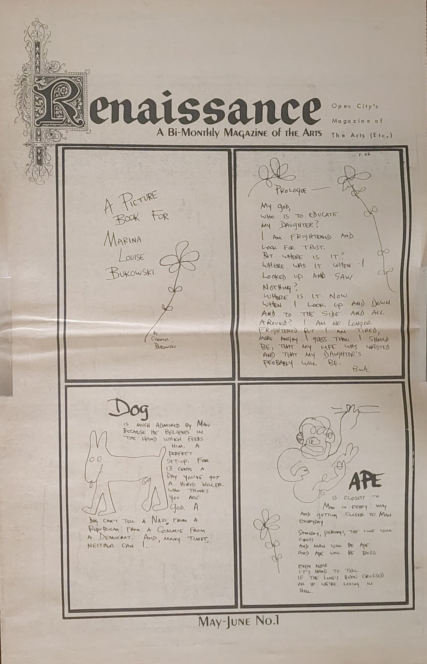 A Picture Book for Marina Bukowski by Charles Bukowski