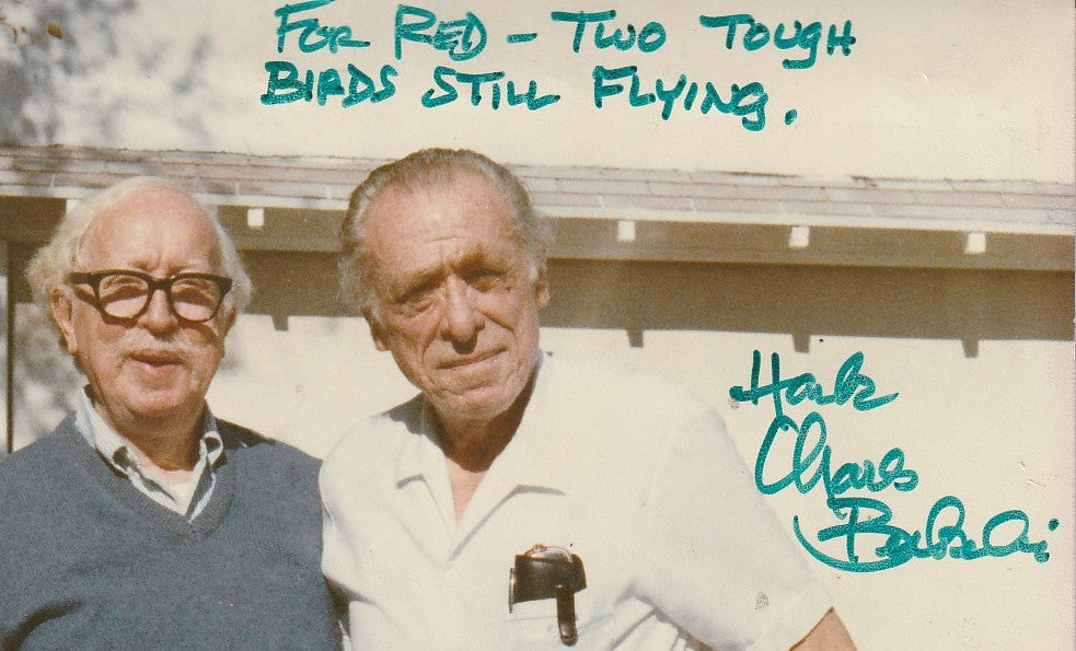 Signed and Inscribed Photograph of Charles Bukowski and Red Stoldosky