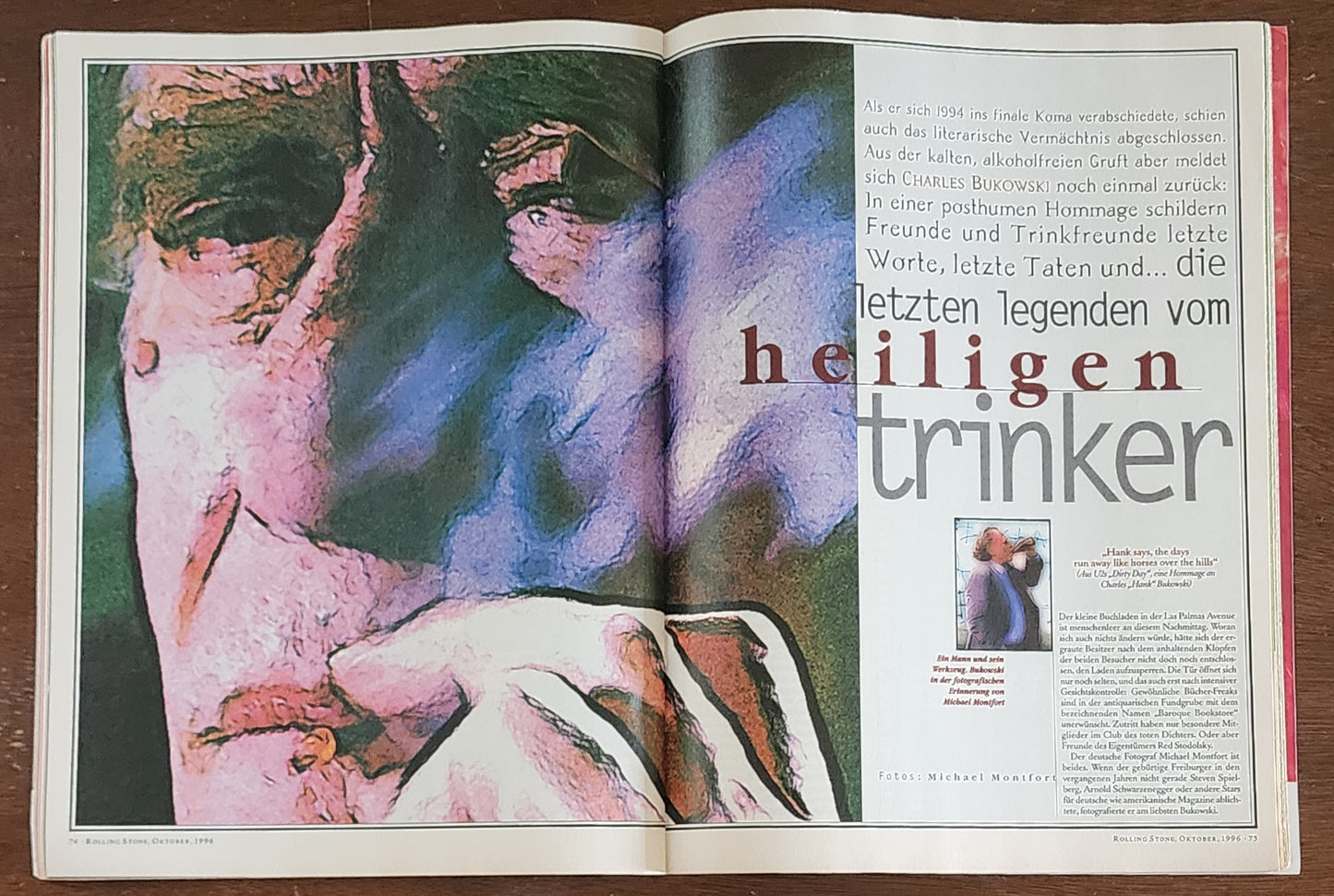 Oktober 1996 German Rolling Stone: Photos from the Iris Prints