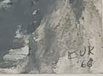 Charles Bukowski Signed Abstract Painting (1966)