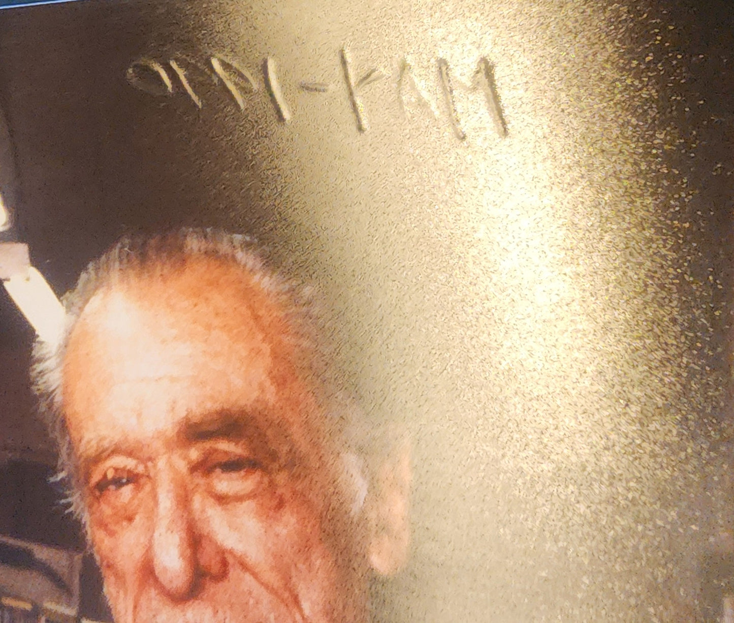 Photograph of Red Stodolsky, Linda Lee Bukowski and Charles Bukowski