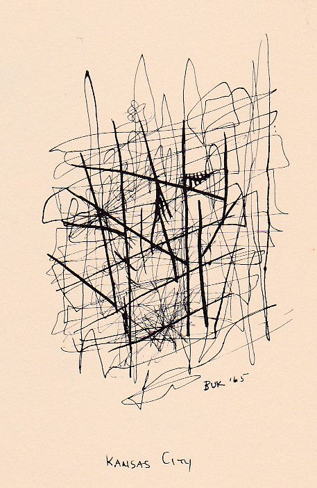 Harrison Street Review -- 11 Early Bukowski Drawings (1965) “Atomic Scribblings From a Manic Age” (1971)