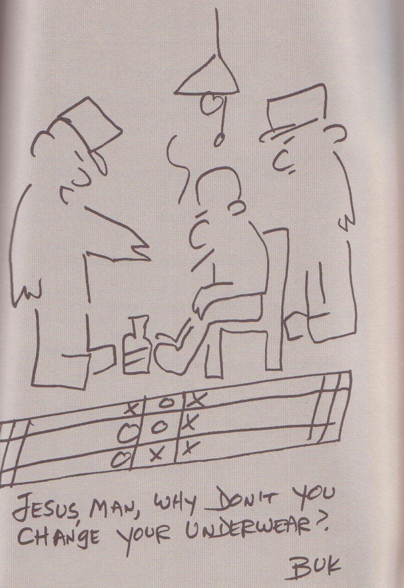 Original Barfly Screenplay from Paget Press -- 20 Charles Bukowski Drawings (1984)