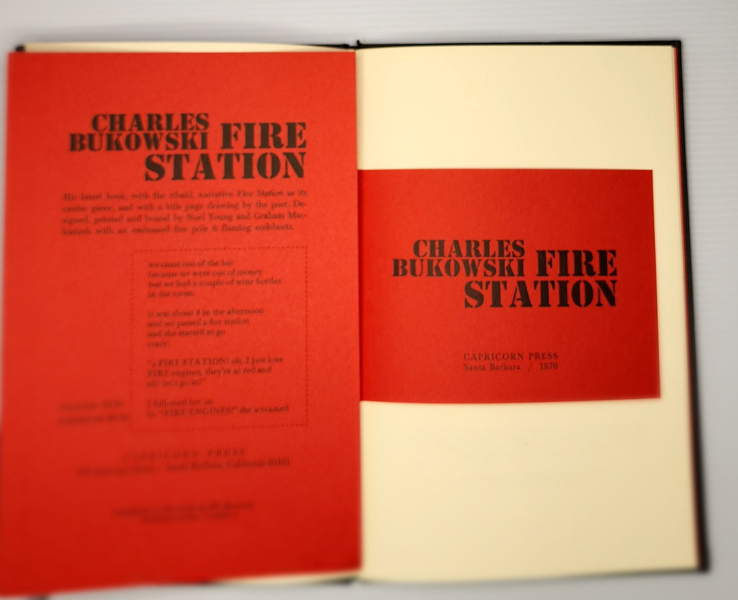 Hardcover Fire Station with Book Jacket and Prospectus (1/100)