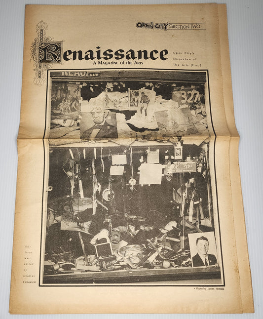 Open City Renaissance Sept. 20, 1968 – Bukowski As Editor Bankrupts Open City