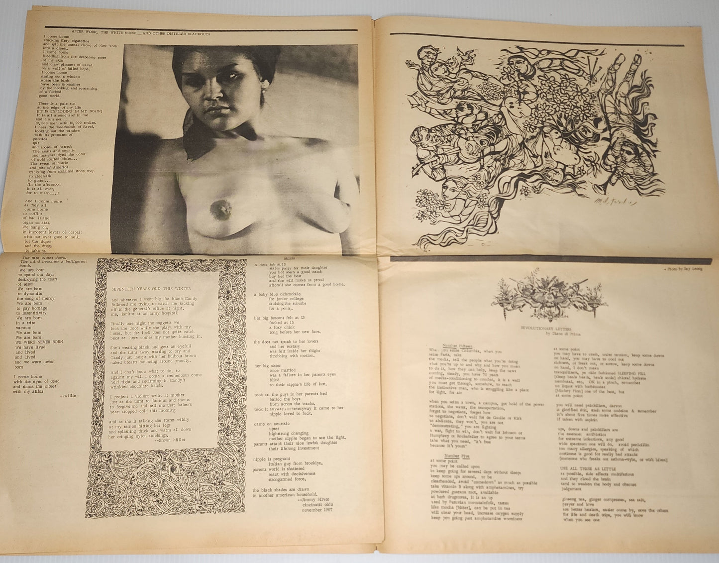 OPEN CITY No. 70, Sept. 20–26, 1968 -- With Renaissance Supplement Edited by Bukowski (Skinny Dynamite)