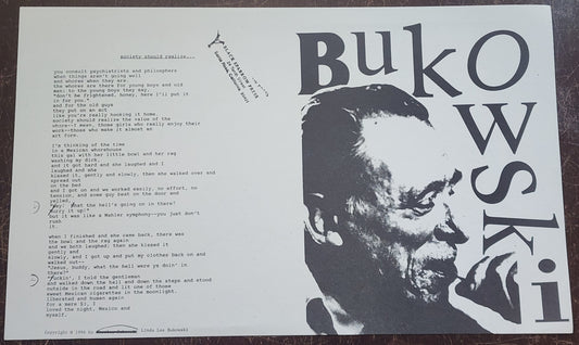 Bukowski: UNFOLDED Featuring Three First Appearance Charles Bukowski Poems