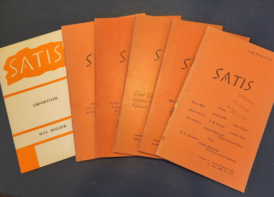 Satis Entire Run, Plus Bonus Chapbook: Satis 5 Includes First Critical Study on Charles Bukowski (1962)