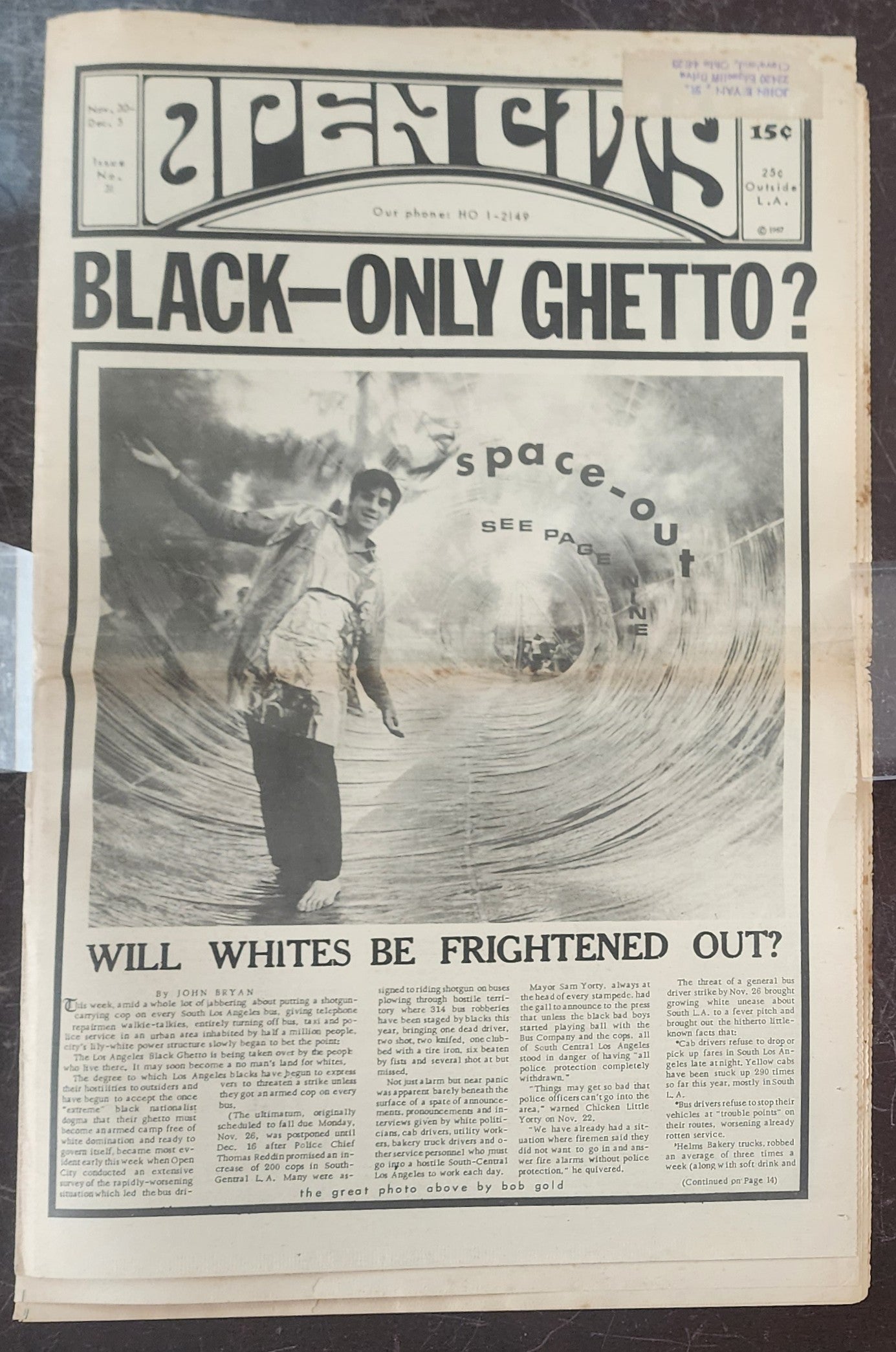 OPEN CITY No. 31, Nov. 30–Dec. 5, 1967 — Bukowski Notes, Liza Williams
