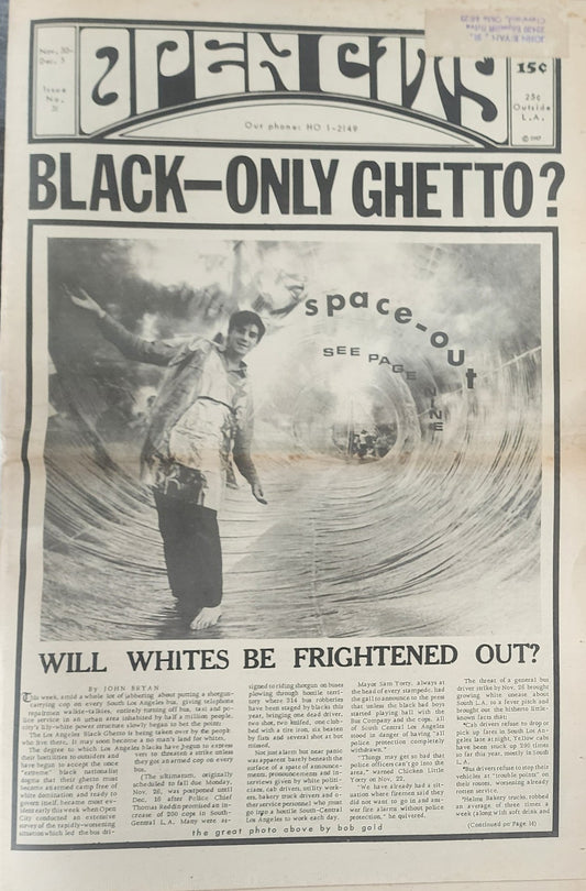 OPEN CITY No. 31, Nov. 30–Dec. 5, 1967 — Bukowski Notes, Liza Williams
