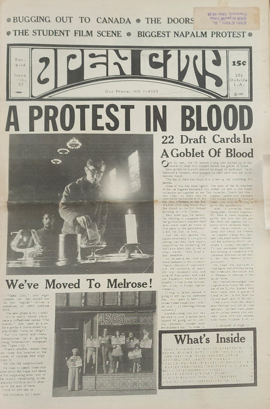 OPEN CITY No. 32, Dec. 8–14, 1967 — Bukowski on LeRoi Jones, Radio Free Oz at the Magic Mushroom