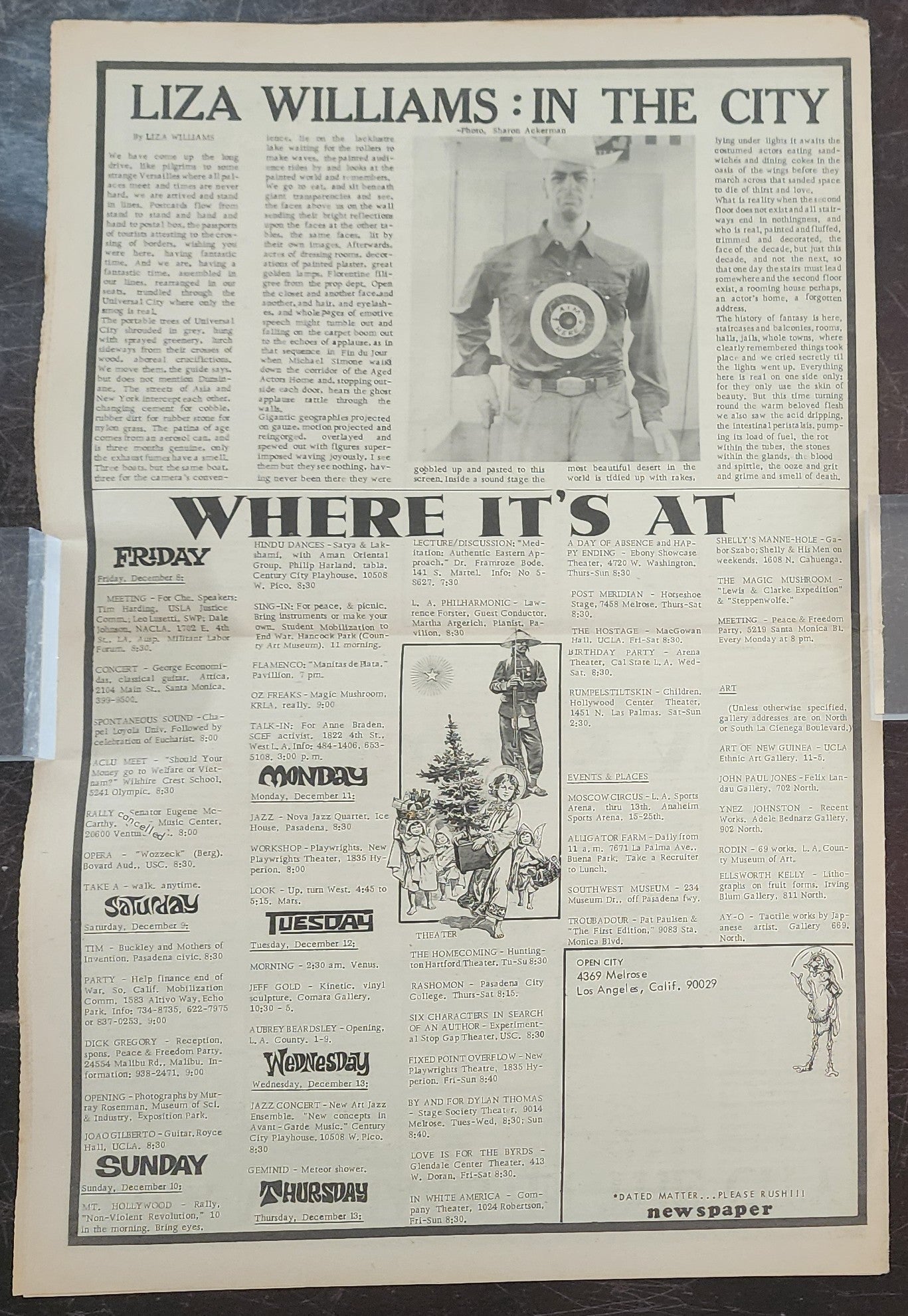 OPEN CITY No. 32, Dec. 8–14, 1967 — Bukowski on LeRoi Jones, Radio Free Oz at the Magic Mushroom