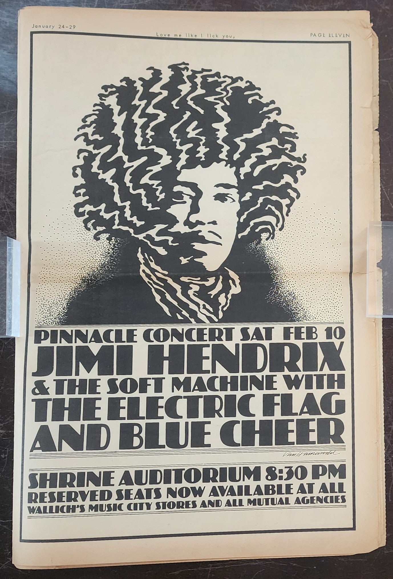 OPEN CITY No. 39, Jan. 24–29, 1968 — Bukowski in the Charity Ward, Jimi Hendrix at the Shrine, Linda Ronstadt
